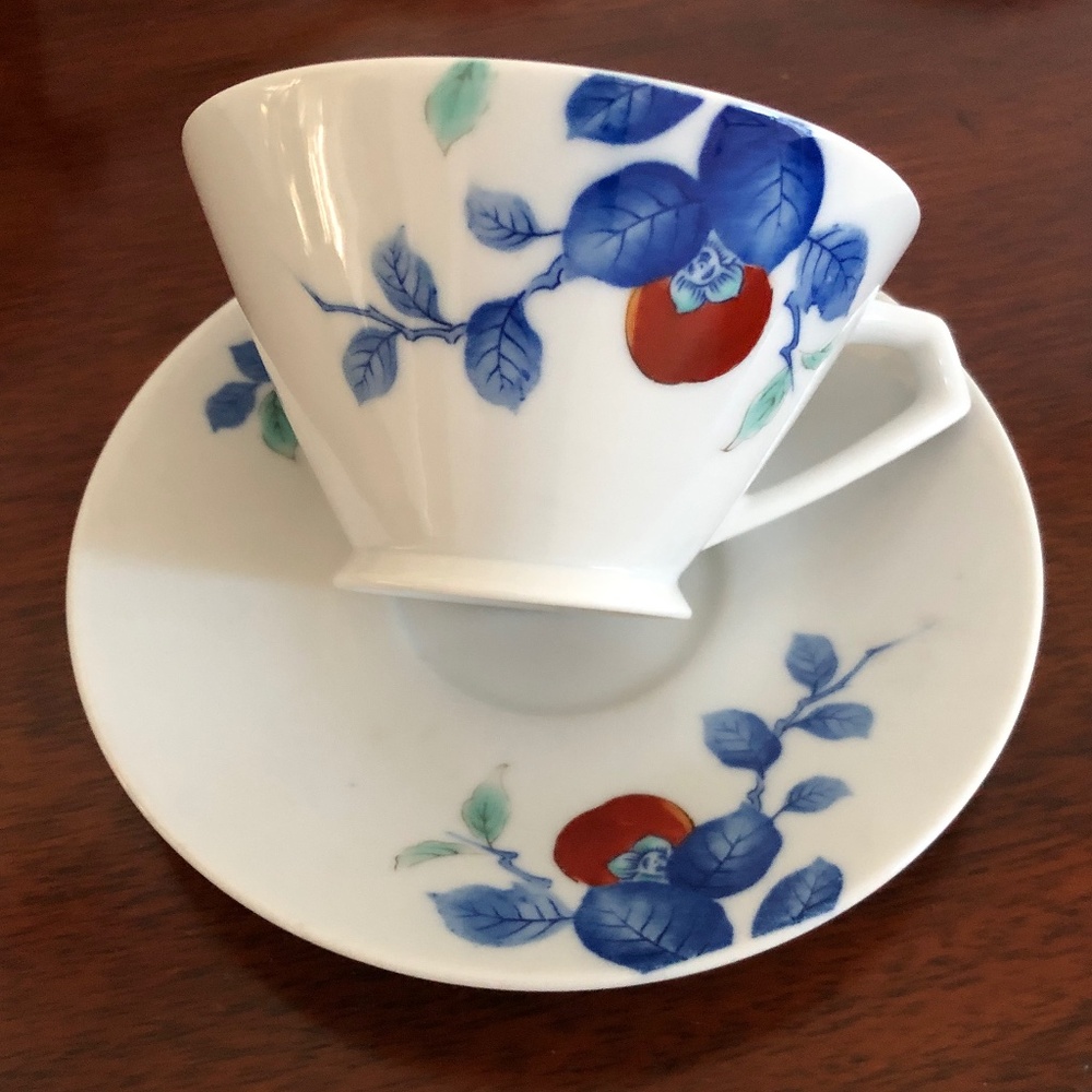 Vintage Noritake 1389 (Fruit) Cups & Saucers - Set of 4 - Picture 9 of 12